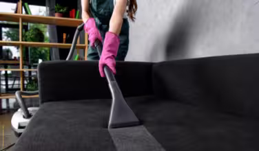 Quality Standard Ohio Cleaning Apartment Service Girl cleaning an apartment in Columbus, service offered by Quality Standard Ohio